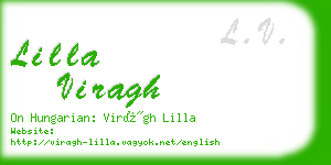 lilla viragh business card